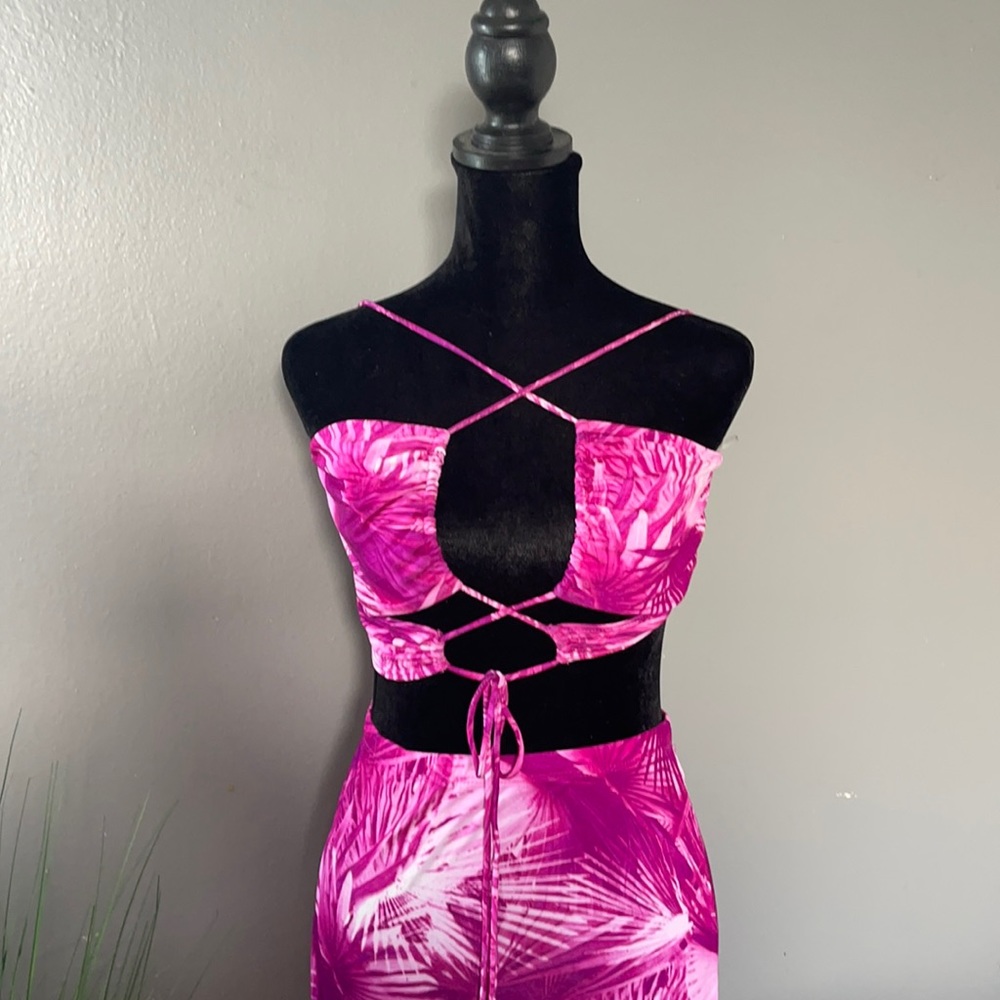 2 piece set maxi skirt and top
